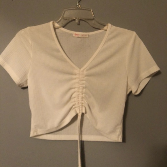 SHEIN Tops - White scrunchie top